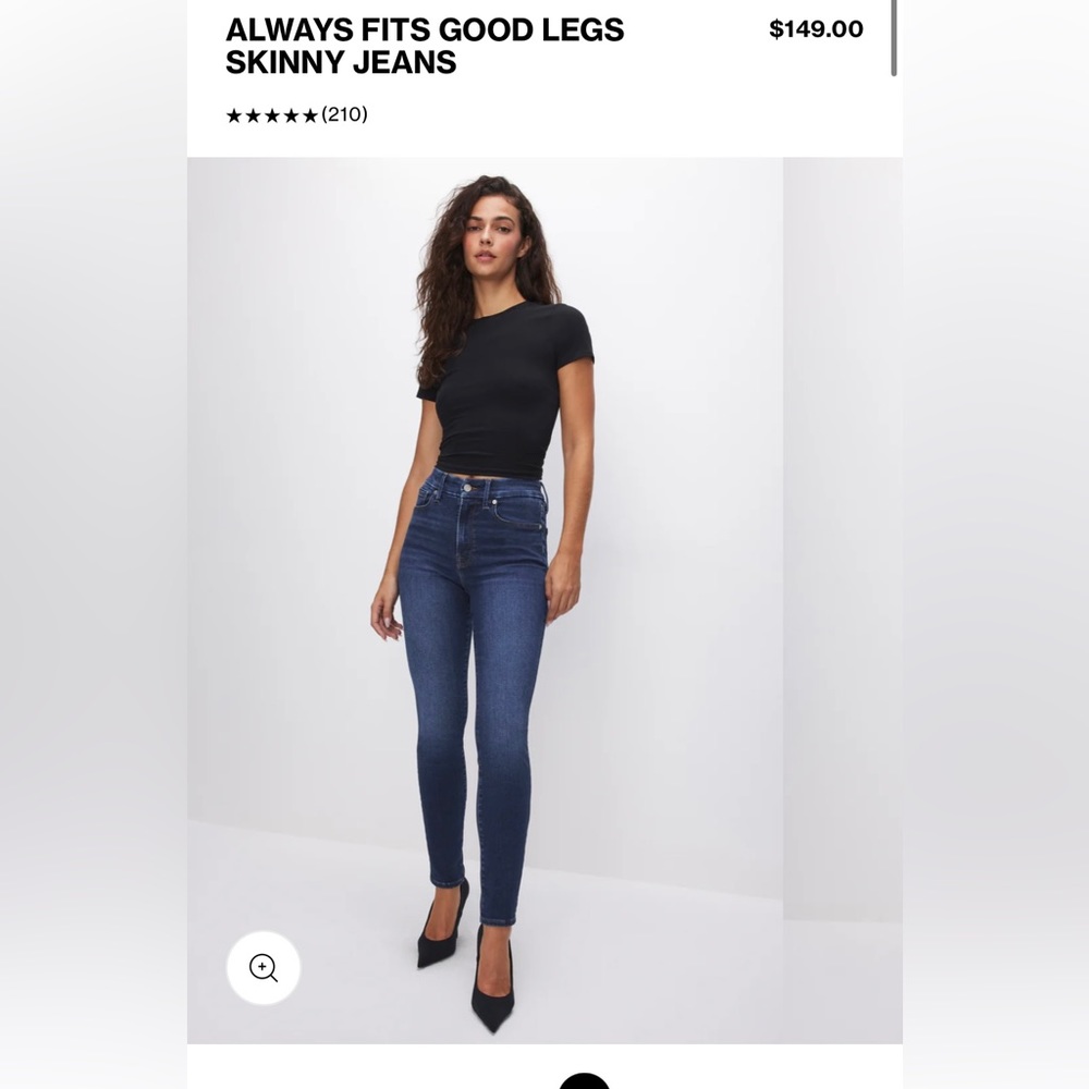 NWT Good American Always Fits Good Skinny Jeans 00-4